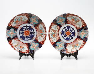 TALLRIKAR, ett par, Imari, Japan, 18001900-tal.
