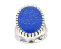 LAPISRING, 585er Weißgold ca. 7,5 g.