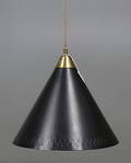 TAKLAMPA, metall. 1900-talets andra hälft. Total höjd ca. 130 cm.