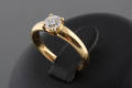 Solitaire ring set with Approx. 0.52 ct brilliant cut  diamond