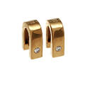 ÖRHÄNGEN, ett par, 18K rödguld med diamanter. Vikt 5,9 g.