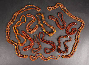 Samling rav halskæder 12