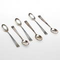 KAFFESKEDAR, 6 st, silver, Rosenholm, GAB, vikt ca. 100,9 gram.