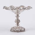 SKÅL PÅ FOT, silver, Gustaf Möllenborg, Stockholm, 185657, vikt ca 674 gram.