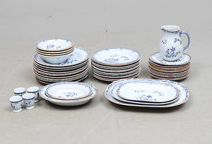 MATSERVIS, 51 delar, porslin, Ostindia Rörstrand, 1900-tal.