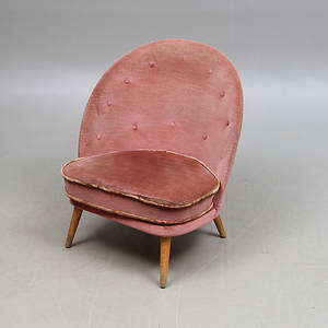 FÅTÖLJ, omkring 1900-talets mitt.