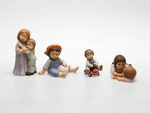 FIGURINER, 4 delar, Tyskland, Nina Marco, Goebel.