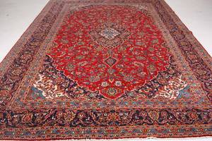 Orientmatta, handknuten, Kashan, 400x302 cm