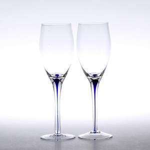 VINGLAS, 6 st, glas, Intermezzo, Erika Lagerbielke för Orrefors.