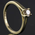Solitaire ring ca. 0.37 ct.