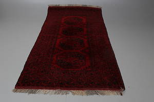 MATTA, orientalisk, Röd Afghan, 215 x124 cm.