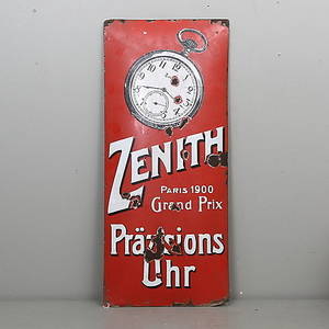 EMALJSKYLT, Zenith Paris 1900 Grand Prix Präzsions Uhr, 1900-talets första hälft.