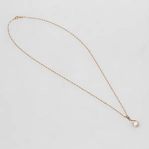 HALSKEDJA MED HÄNGE, 18k guld, total vikt ca 2,7 gr.