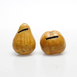 SPARBÖSSOR, 2 st, keramik, 1900-talets första hälft.