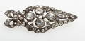 BROSCH, silver,slipade stenar.