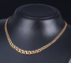 Bismark halskæde af guld, 14. kt. Vægt ca. 16,5 gr.