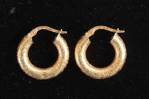 ÖRHÄNGEN, 1-par, 18 K, guld.