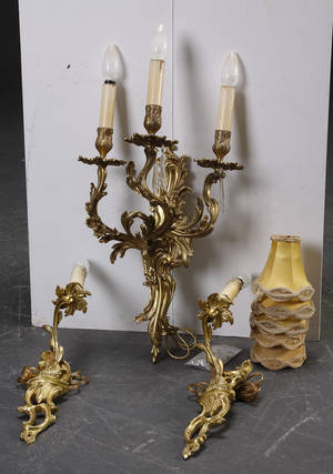 Væglampetter af bronze 3