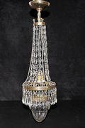 LAMPA, prismor, metall, 1900-tal.