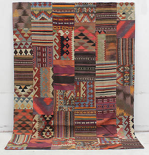 MATTA, Kelim, Patchwork, 286 x 207 cm.