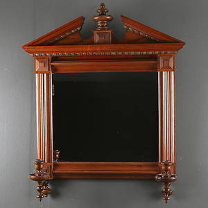 SPEGEL, mahogny, Nyrenässans, 1800-tal.