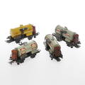 MÄRKLIN 4 tankvagnar 374.
