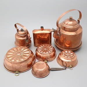 KOPPAR, 7 delar, 18001900-tal.