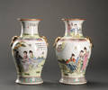 To kinesiske vaser af porcelæn 2