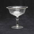 SKÅL PÅ FOT, glas, 1900-talets första hälft.