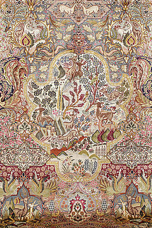 MATTA, Persisk, Kashmar, figural, 385 x 295 cm.