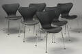 Arne Jacobsen, 7er stole, sort skind 6