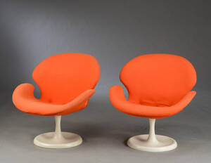 Aage Egerris. Par lounge stole Orkide  2