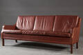 Klassisches Lounge Sofa in braunem Leder