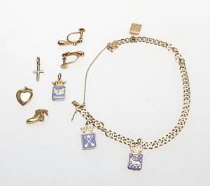 SMYCKEN, 6 delar, guld, 18 K.