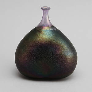 BERTIL VALLIEN. vas, glas, Boda Artist Collection, signerad.