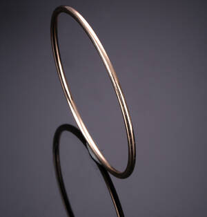 A. Dragsted. Glat armring af 14 kt. guld Denne vare er sat til omsalg under nyt varenummer 4175128