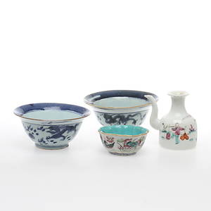 KERAMIK, 4 delar, orientalisk.