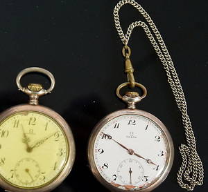 FICKUR, 2-stycken, Omega, silver.