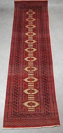 GALLERIMATTA, handknuten, Turkmensk, 317 x 92 cm.