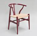 Hans J. Wegner 1914 - 2007. Y-stol i bordeauxlaseret ask, model CH-24