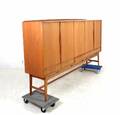 Highboard  Sideboard der 1960er Jahre in Teak