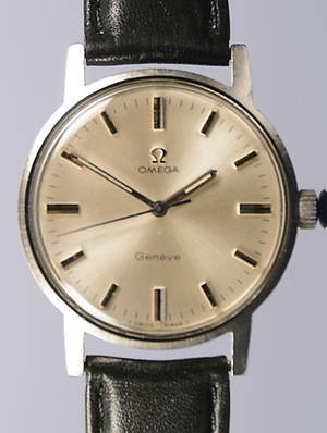 HERRARMBANDSUR, Omega, Geneve, manuell, stål.