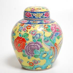 LOCKURNA, porslin,  Kina, 1900-tal.