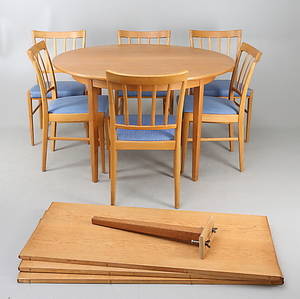 MATSALSGRUPP, 7 delar, Carl Malmsten, 1900-tal.