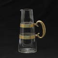 KARAFF, glas och metall, 1900-tal.