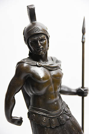 NACH NOÉE. SPARTACUS KÄMPFER, Bronze, sign. Nöee.