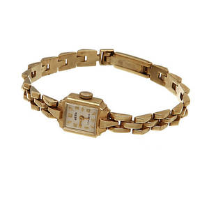 DAMARMBANDSUR, 14k guld, Berg, totalvikt 16,5 gram.