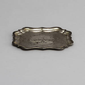 BRICKA, silver, sannolikt Aggey Grigoryevich Svechin, Moskva, 1868. Vikt 118 gram.