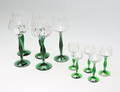 REMMARE samt LIKÖRGLAS, 10 delar, Kosta, 1900-tal.