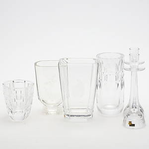 DIVERSE GLAS, 6 delar, 1900-talets andra hälft.
